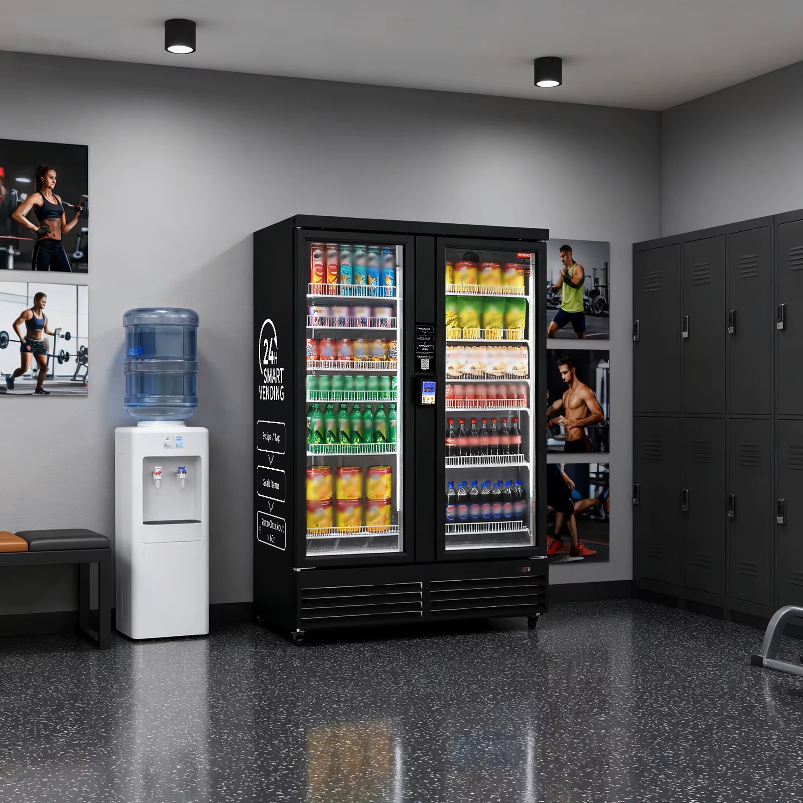 Smart cooler in gyms & fitness setting