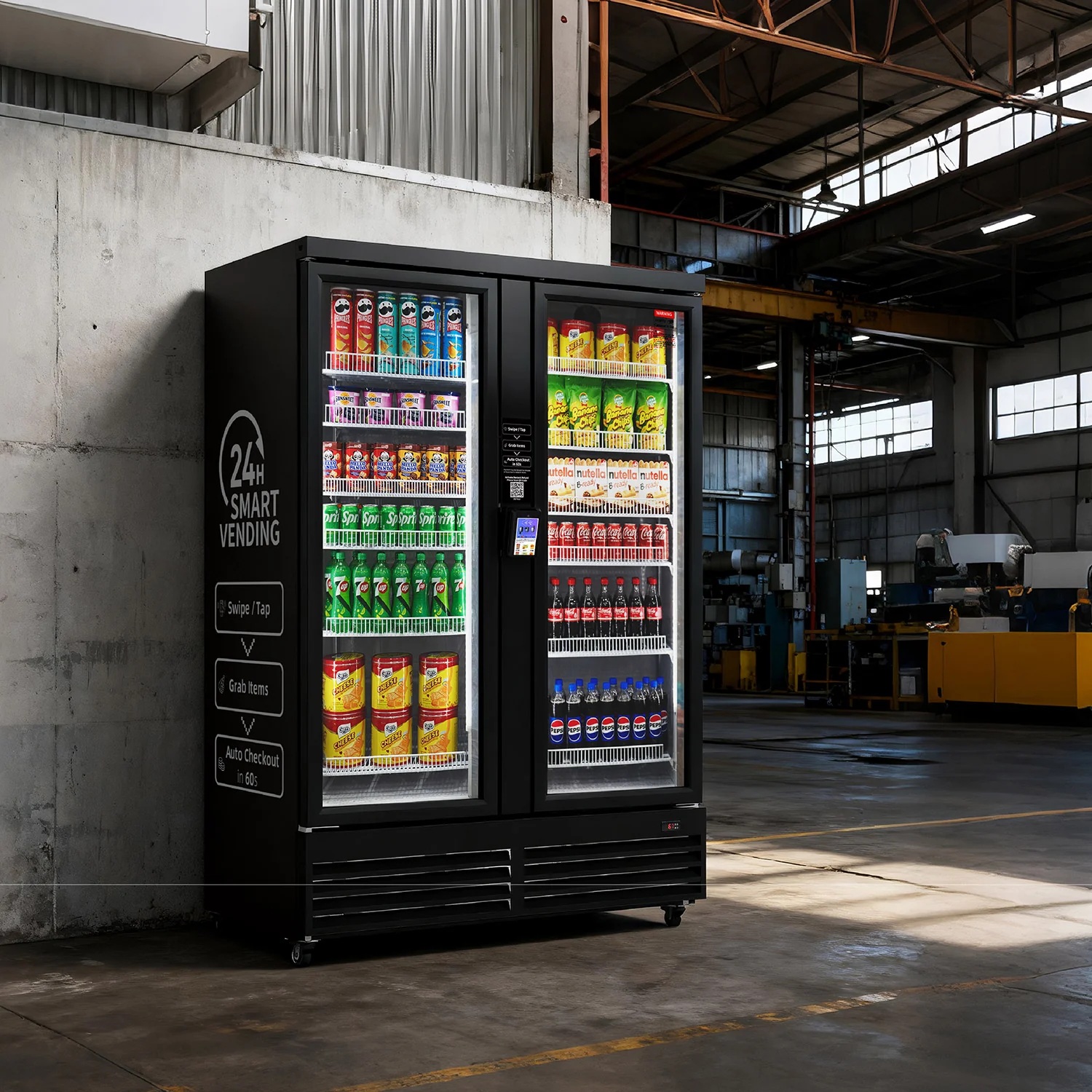 Smart cooler in a workplace setting
